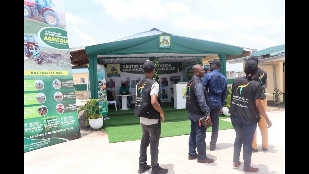 Visite de la Fondation TELEMA à la Grande Foire Agricole du Congo(GFAC) à Bambou district d’Igné